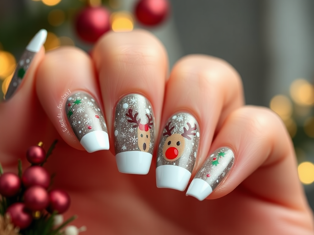 Image for Reindeer Nail Art