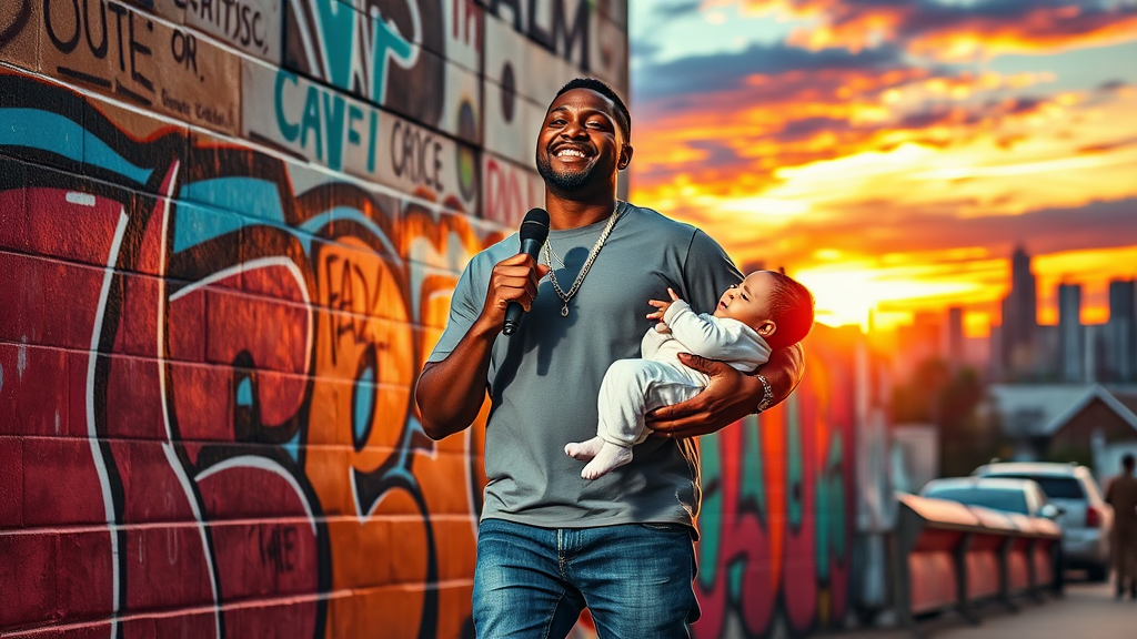 힙합 아티스트 에런 콜의 사진