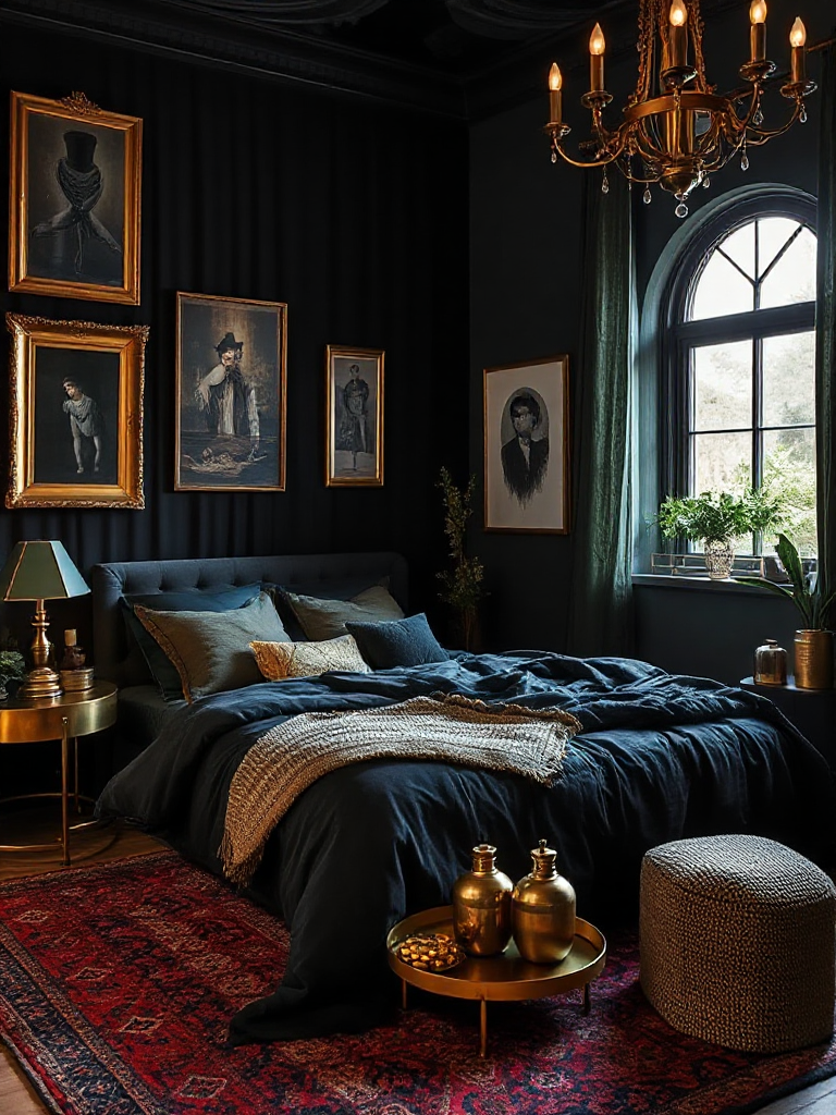 Dark boho bedroom sanctuaries