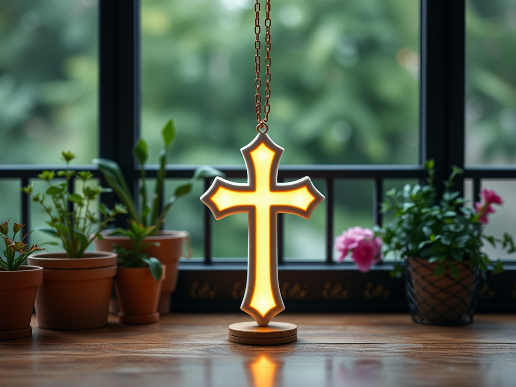 Image for Foam Cross Necklace: