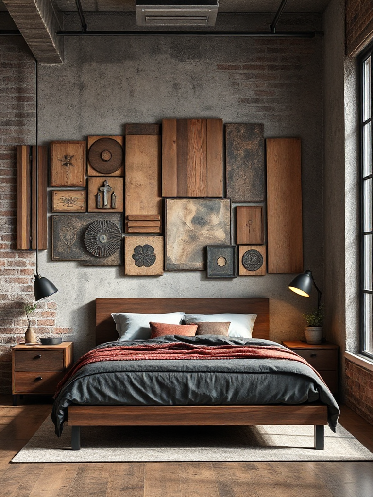 Modern industrial bedroom ideas