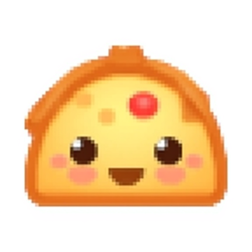 A fun and cute iOS emoji of a pizza pie