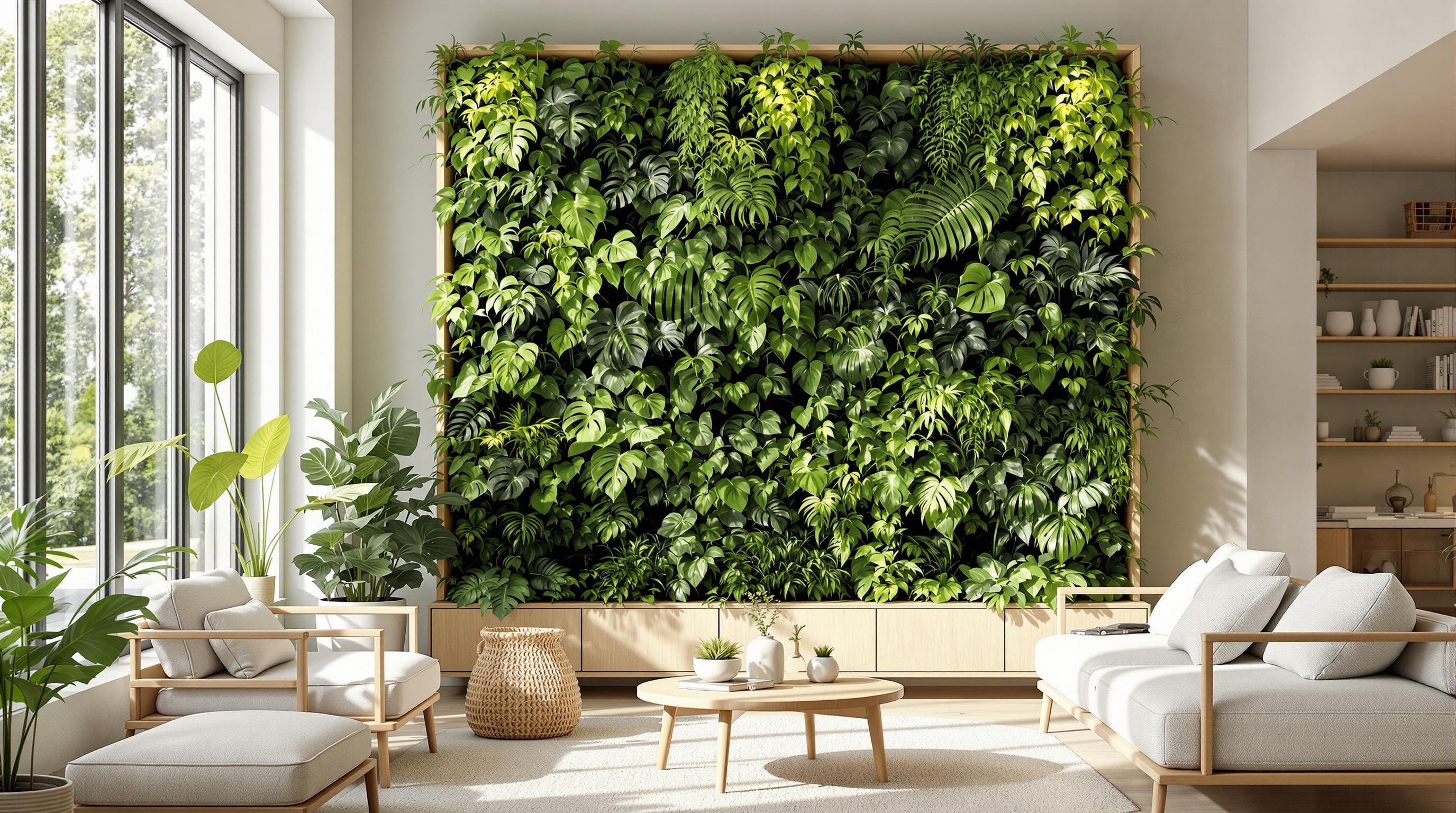 자연을 들이는 벽면 정원과 친환경 디자인 트렌드