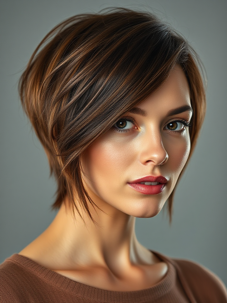 Chin-Length Hair for Oval Faces