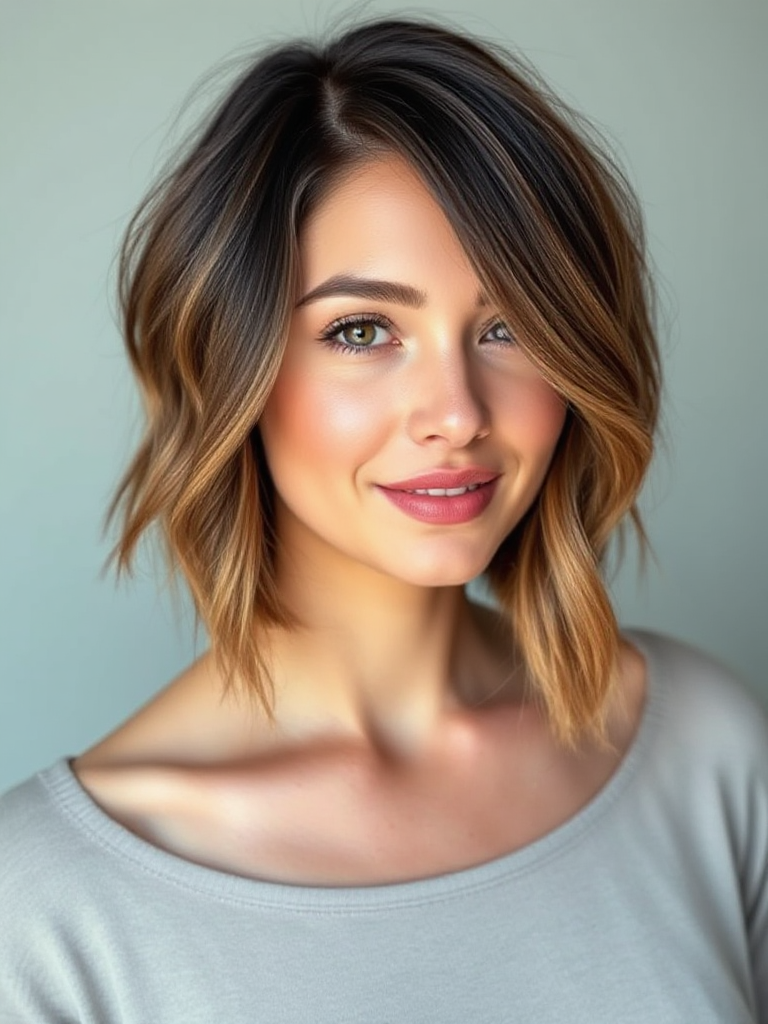 Chin-Length Shag Haircuts