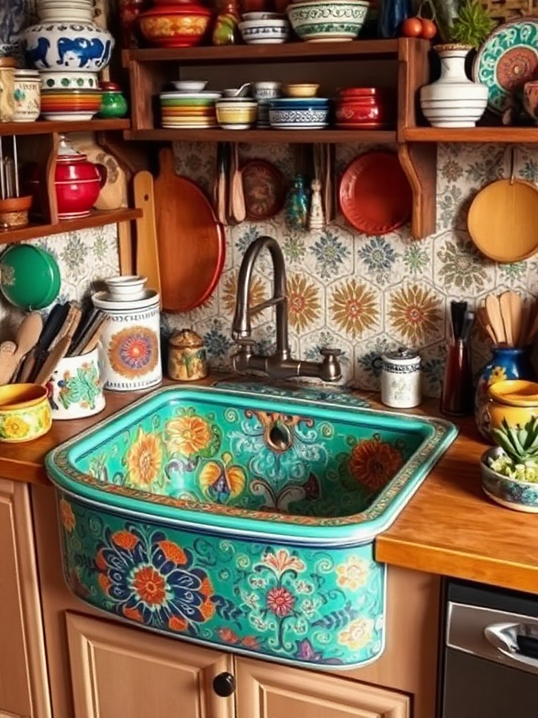 Bohemian Kitchen Sink Inspirations