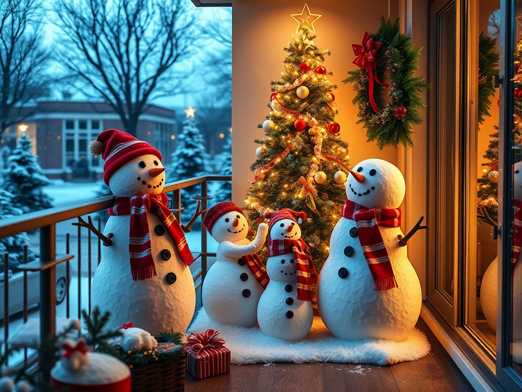 Image for Snowman Family Display: