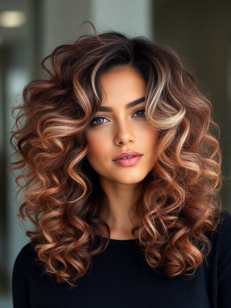 Medium-Length Curly Hair