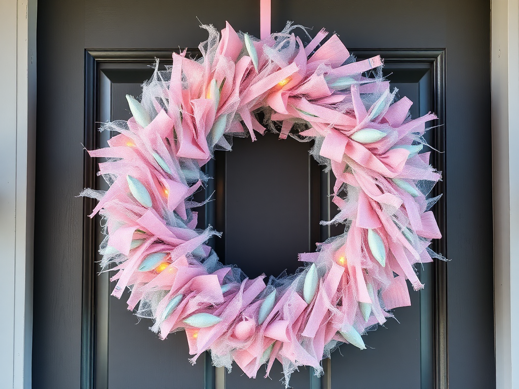 Image for Pastel Spider Web Wreath