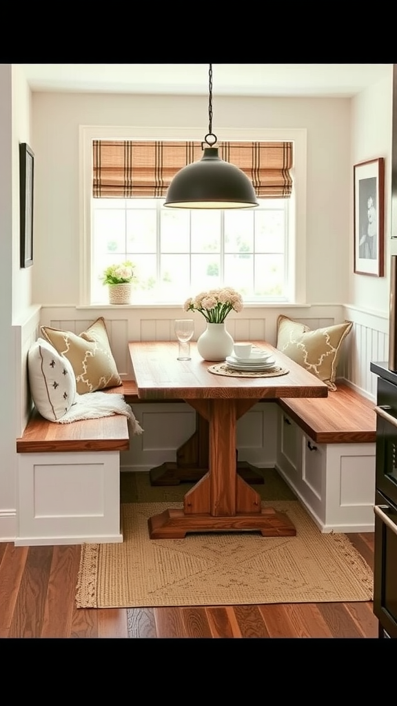 Cozy Breakfast Nook with Bench Seating