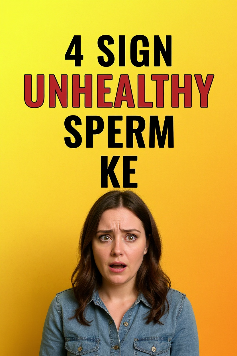 4 sign unhealthy sperm ke