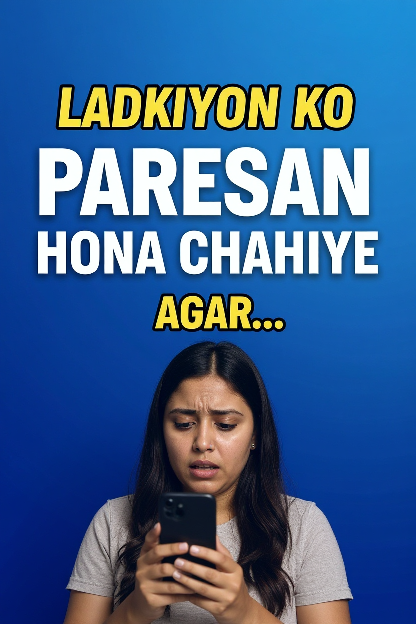 Ladkiyon ko paresan hona chahiye agar...