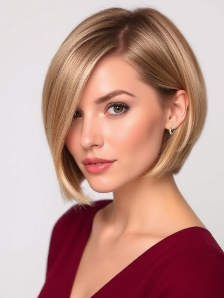 Chin-Length Hairstyle For Women