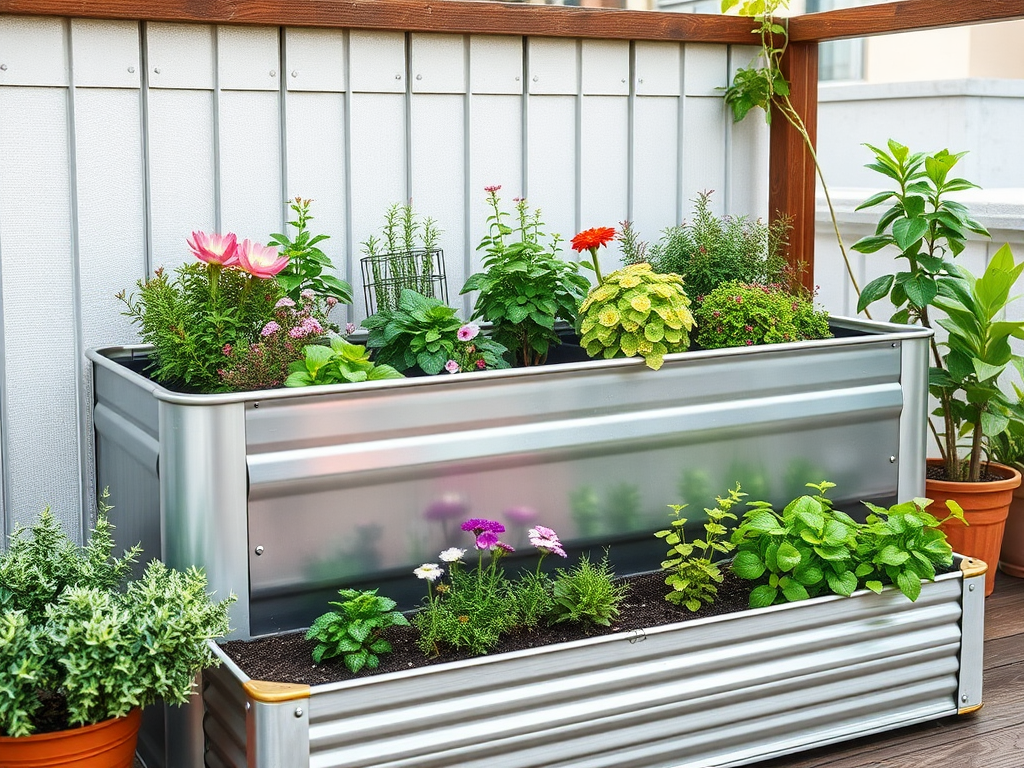 Image for Galvanized Metal Raised Bed: