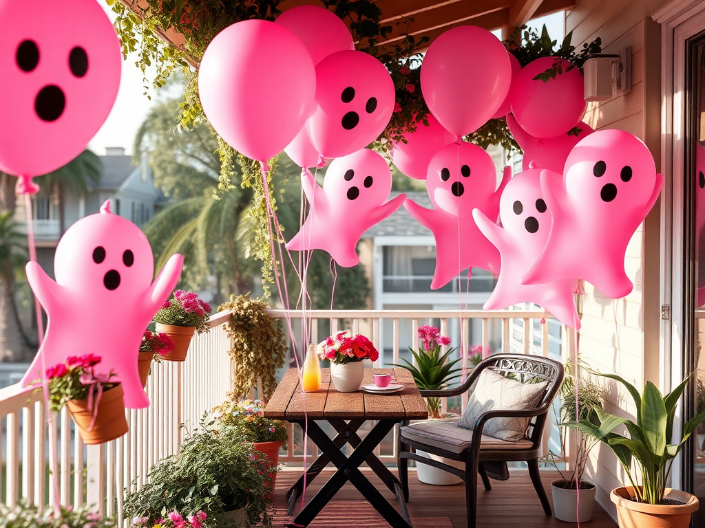 Image for Pink Ghost Balloons: