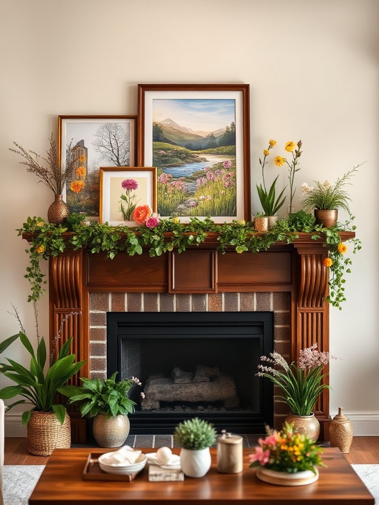 Spring Mantel Decorating Ideas