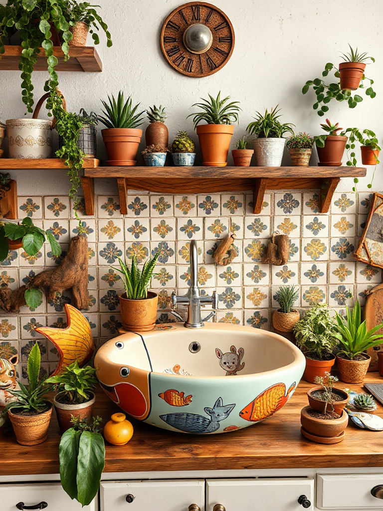 Bohemian Kitchen Sink Inspirations