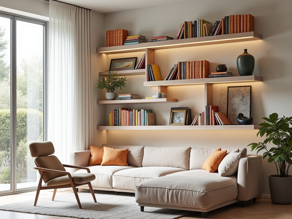 Floating Fantasies: Avant-Garde Wall-Mounted Bookshelf Ideas