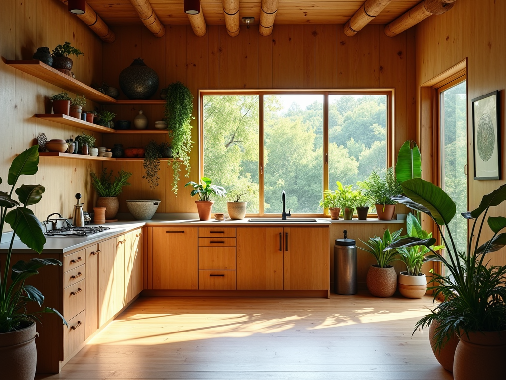 Maximalist Zen-Inspired Kitchens: Embrace Nature