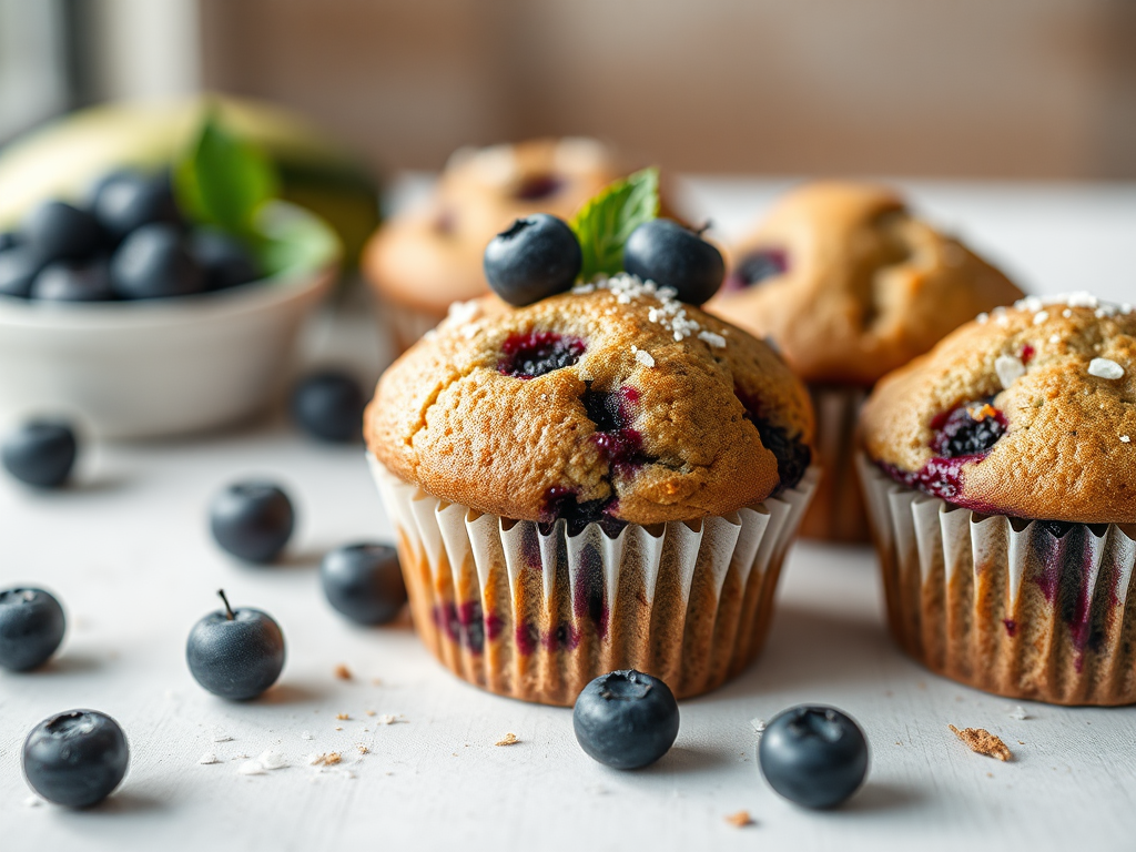 Image for Zucchini and Blueberry Muffins: