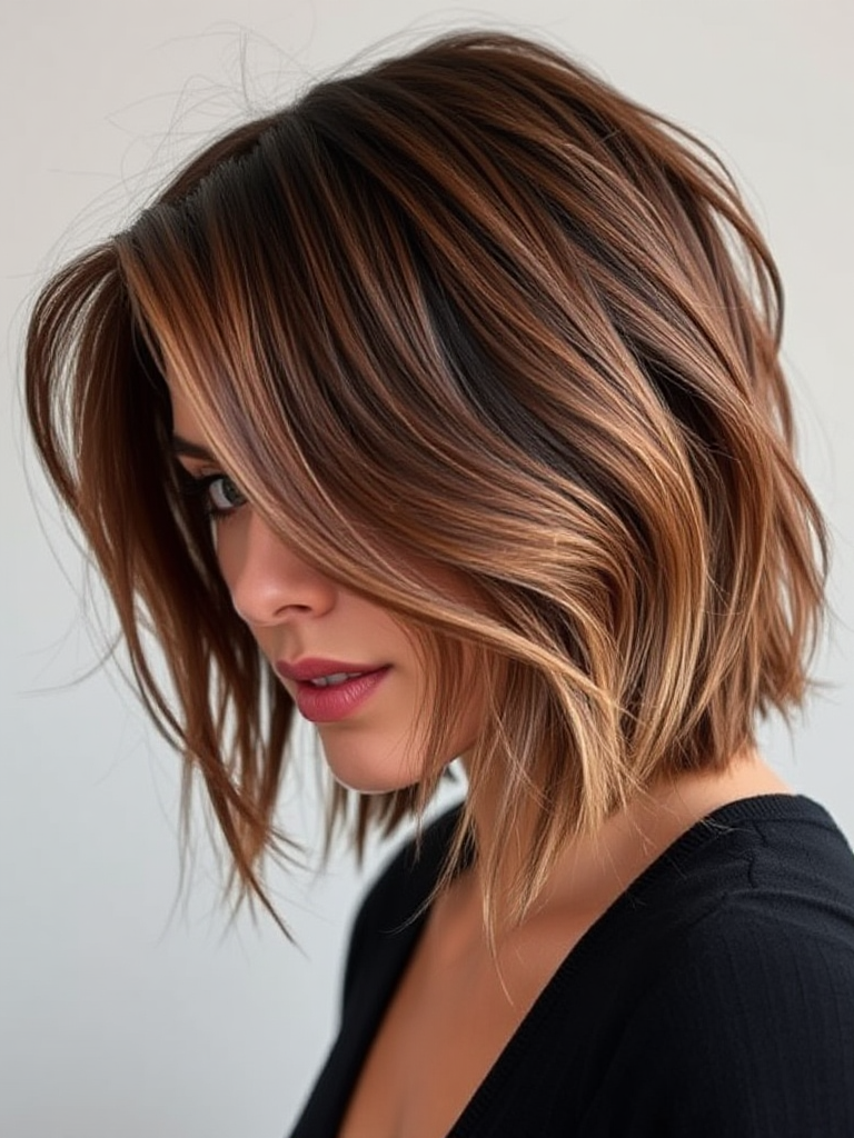 Chin-Length Hairstyles with Layers