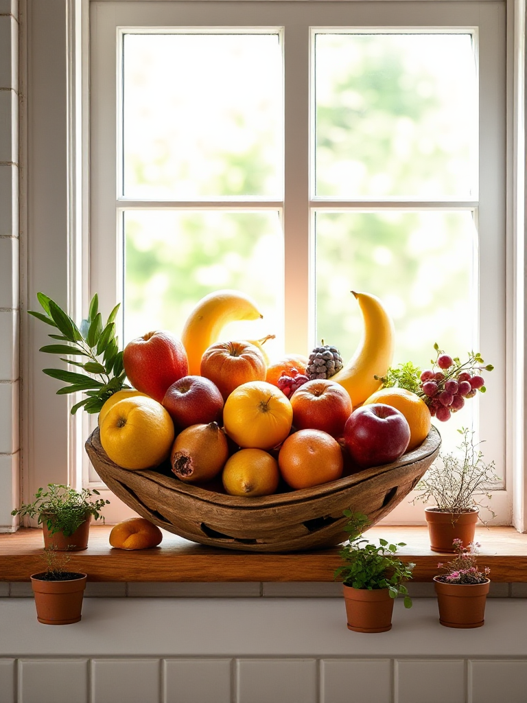 Kitchen Window Sill Decor Ideas