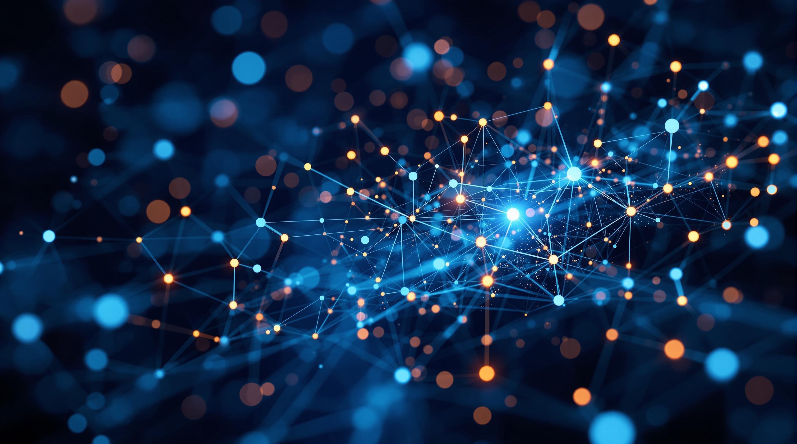 Abstract representation of an AI system confronting obstacles like domain shift and limited data, visualized as a neural network navigating through barriers and shifting environments, sleek and modern design, professional aesthetic, 16:9 aspect ratio