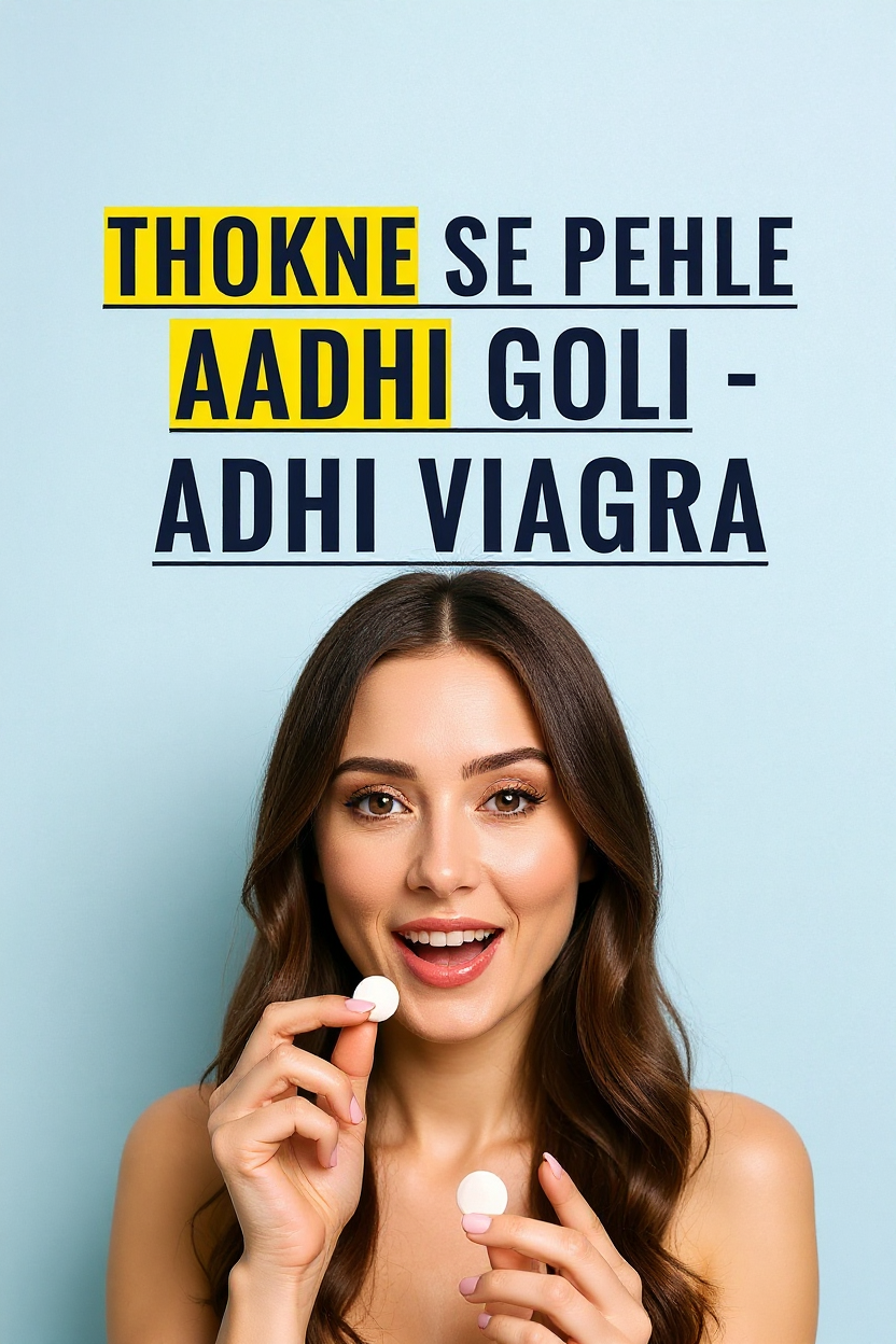 Thokne se pehle aadhi goli - adhi viagra