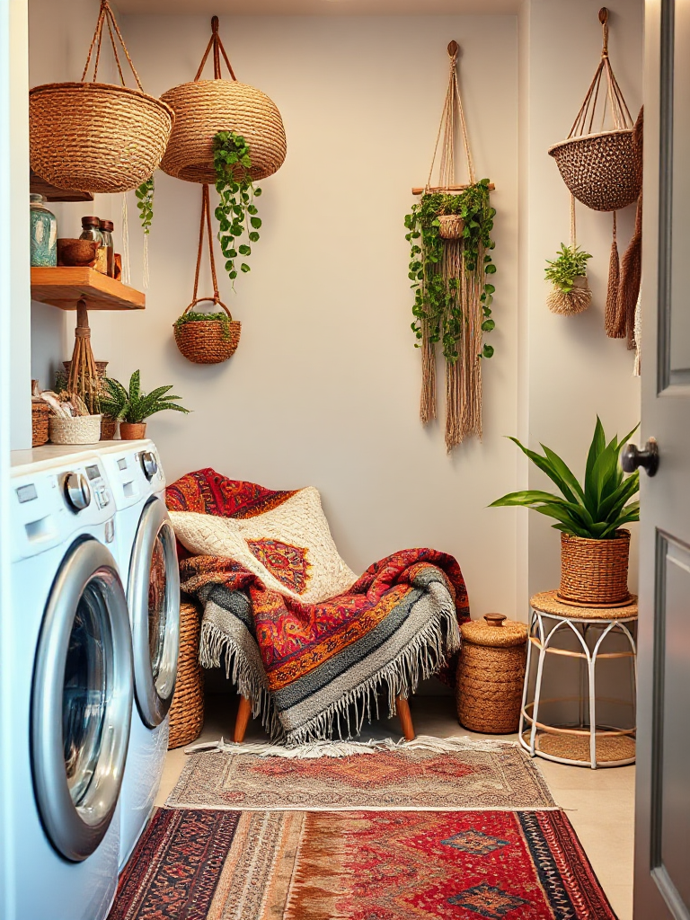 Boho Laundry Room Ideas