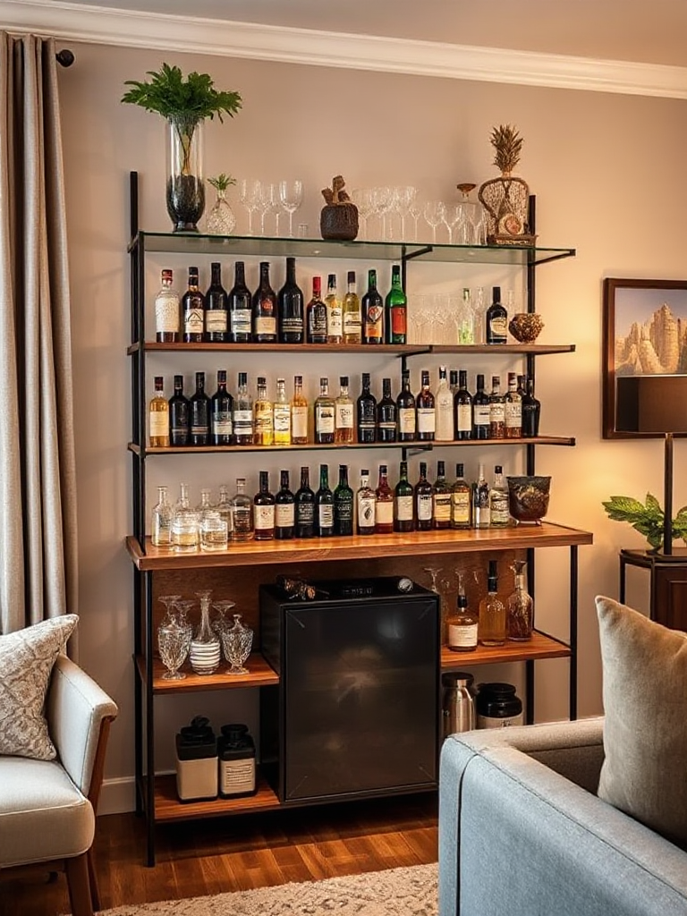 Home Bar Shelf Ideas