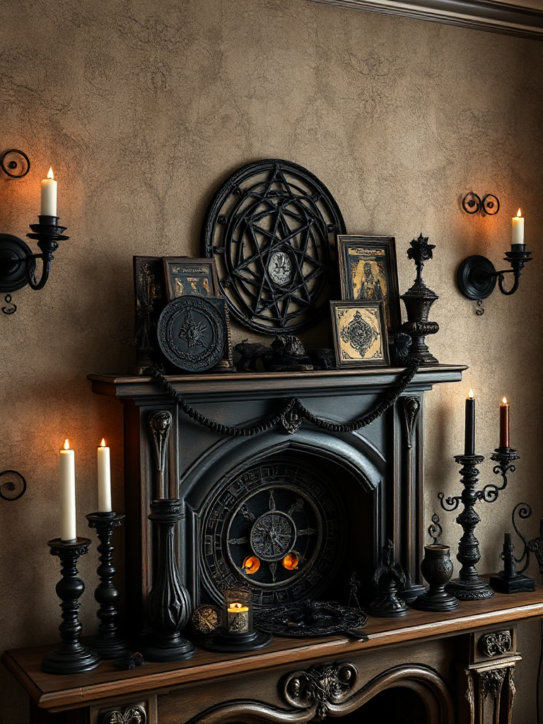 Gothic Mantel Decoration Ideas