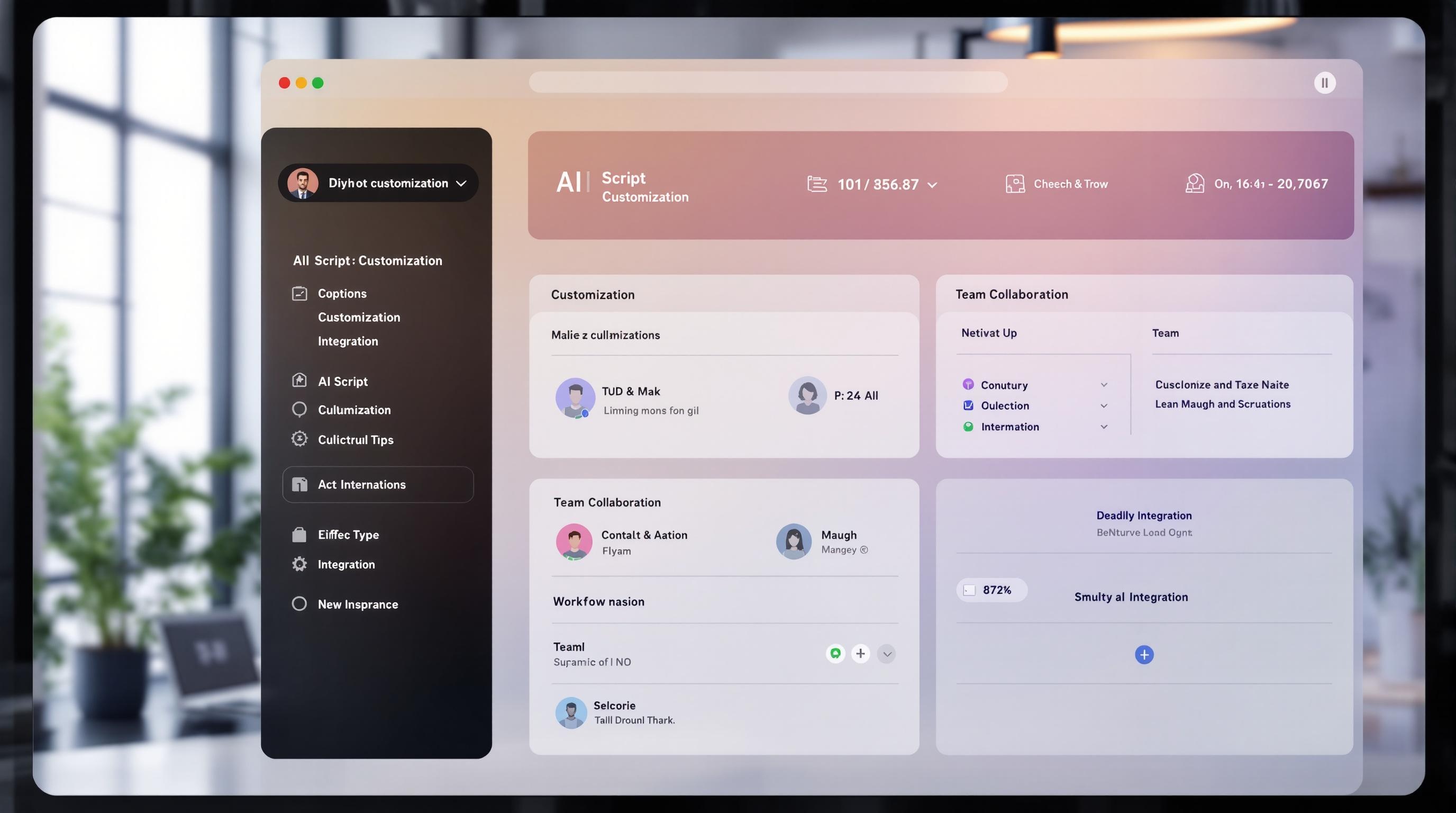 Dynamic collage-style visual featuring marketers, educators, and creators using AI-powered video script tools on various devices, scenes of video production, online learning, and social media content creation, vibrant and engaging, contemporary style, 16:9 aspect ratio