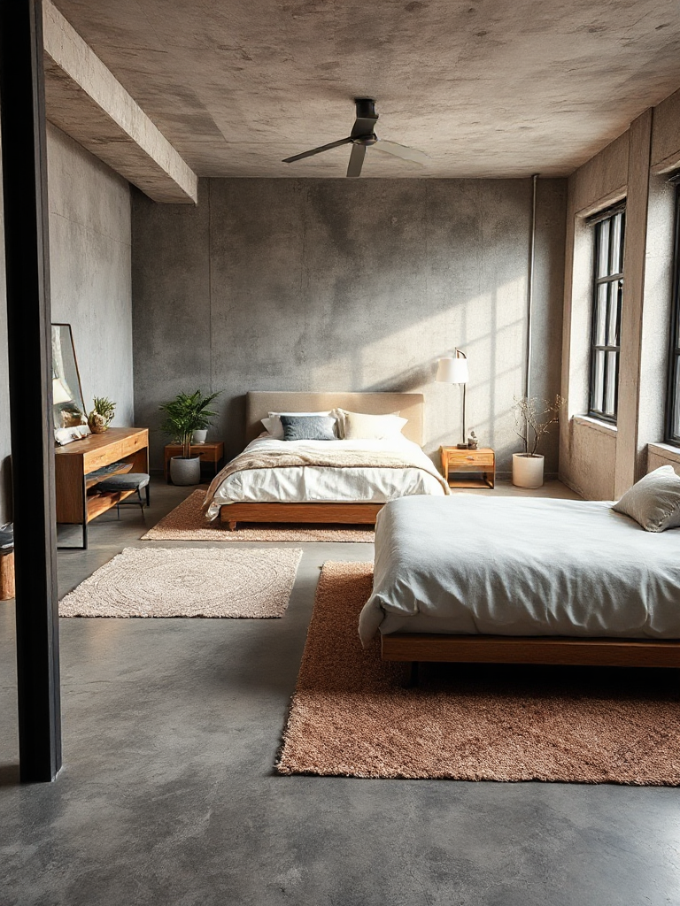 Modern industrial bedroom ideas