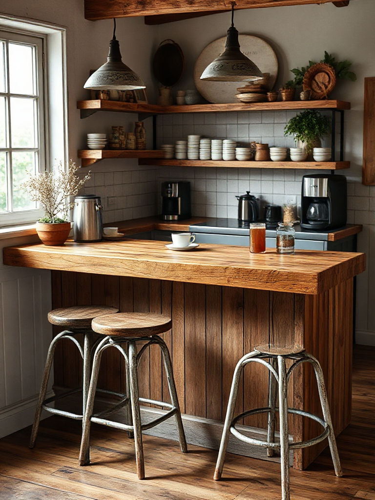 Farmhouse coffee bar ideas