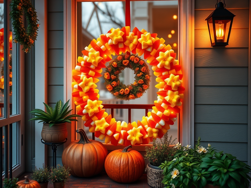 Image for Candy Corn Wreath