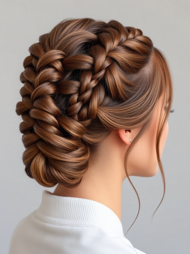 Braided Updo for Short Hair