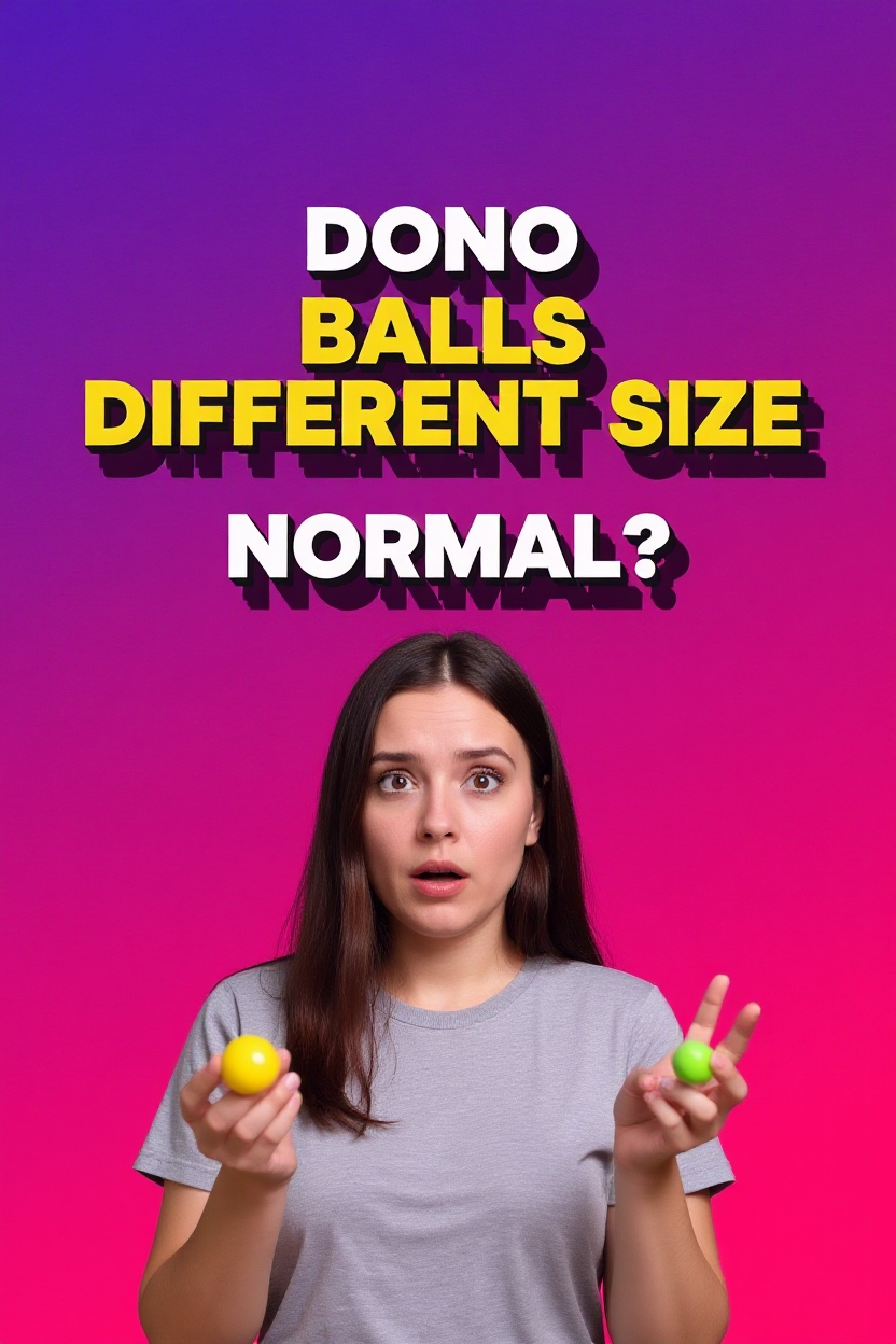 Dono balls different size normal?
