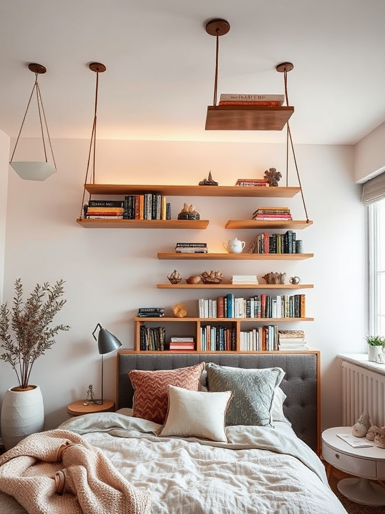 Bedroom Bookshelves Ideas