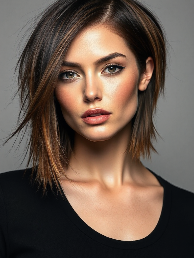 Textured Medium-Length Haircuts