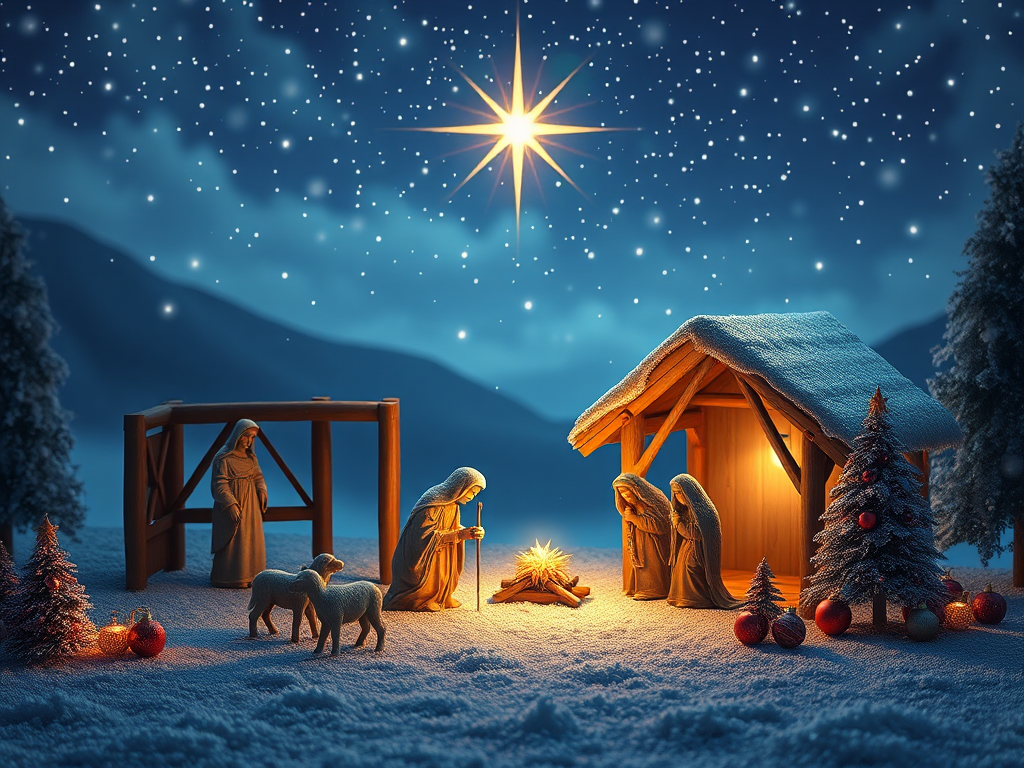 Image for Peaceful Nativity Scene: