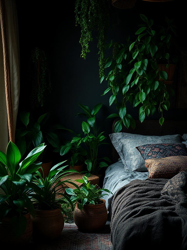 Dark boho bedroom sanctuaries