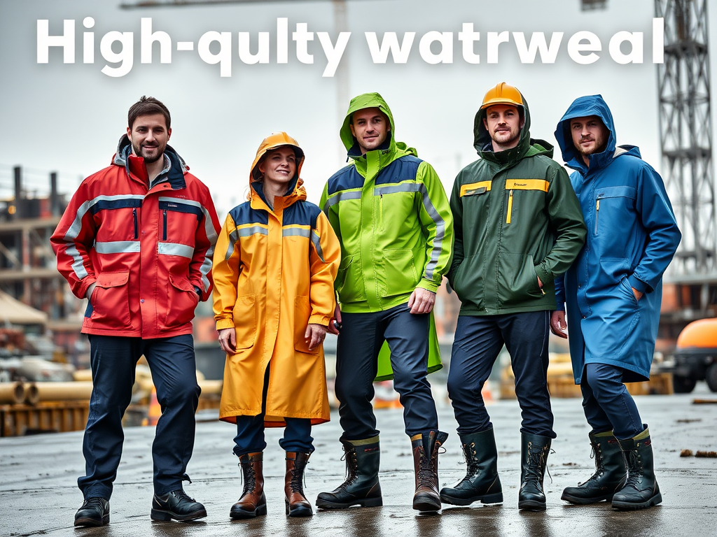 Waterproof Workwear on Construction Site