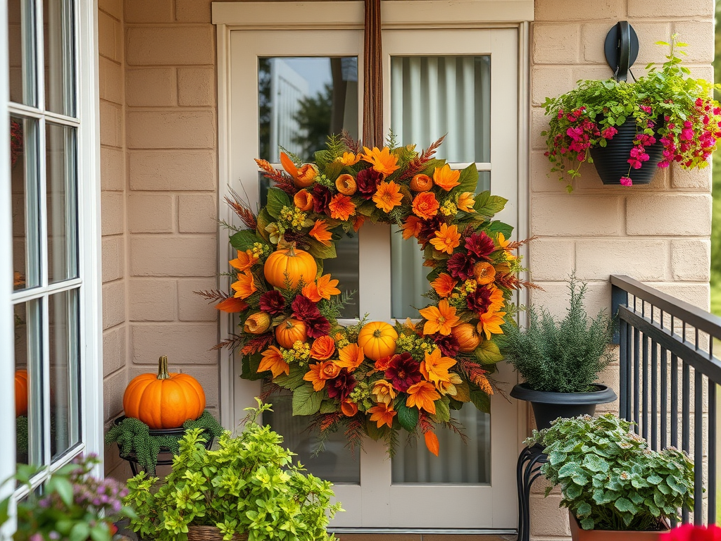 Image for Harvest Cornucopia Wreath