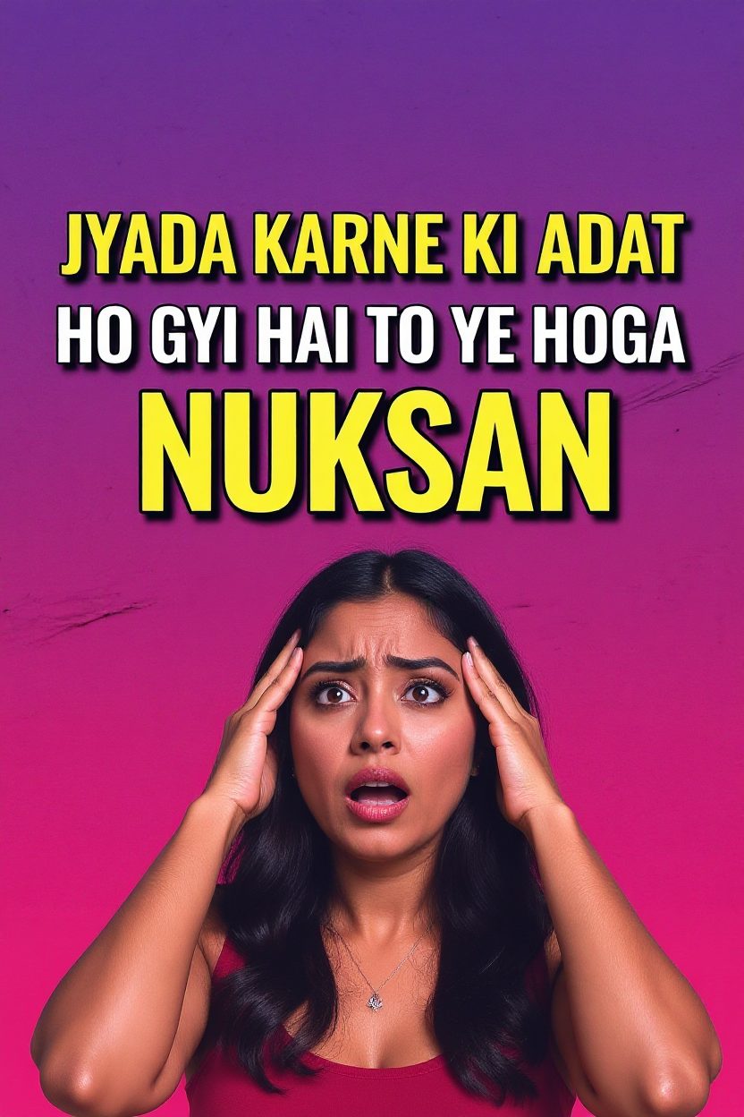 Jyada karne ki adat ho gyi hai to ye hoga nuksan
