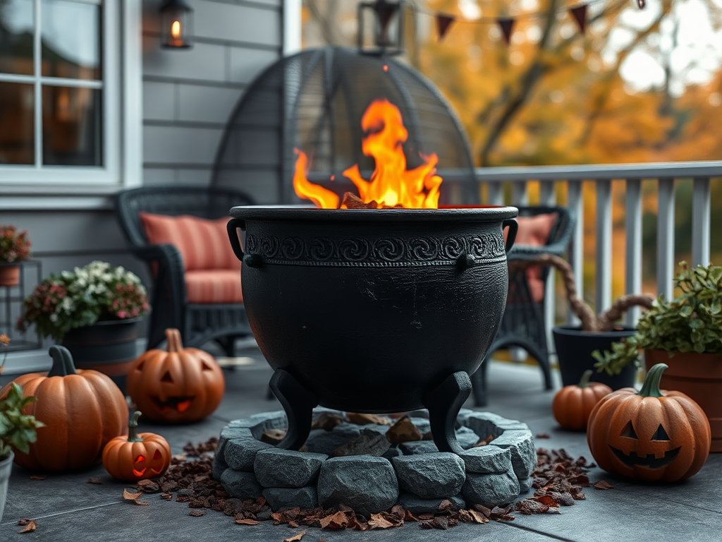 Image for Creepy Cauldron Fire Pit