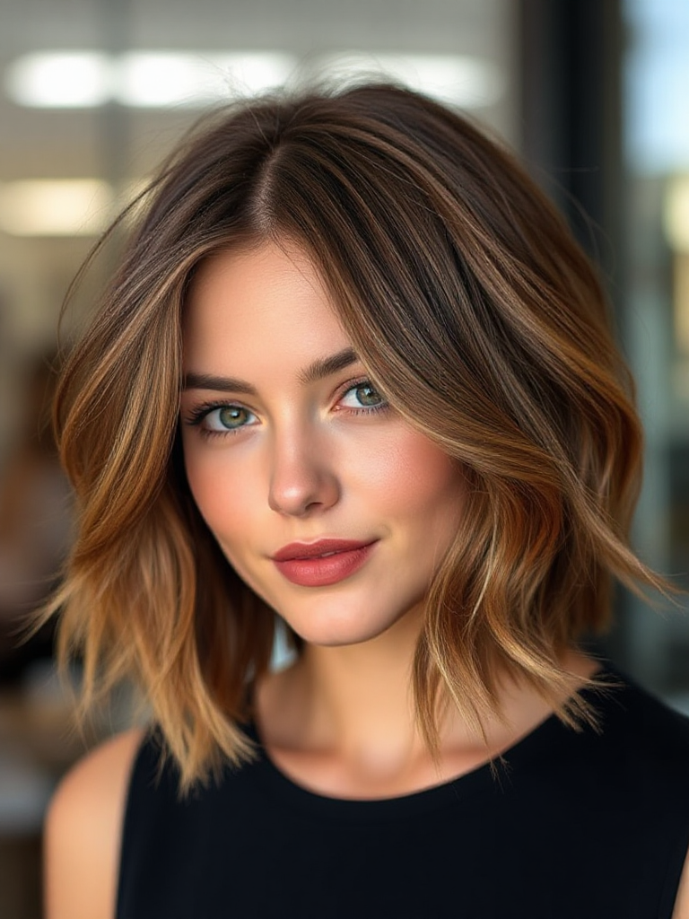 Chin-Length Hairstyle For Women