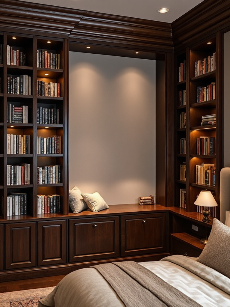 Bedroom Bookshelves Ideas