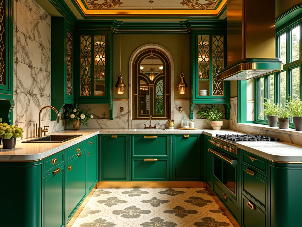 Glamorous Art Deco Kitchen Inspiration