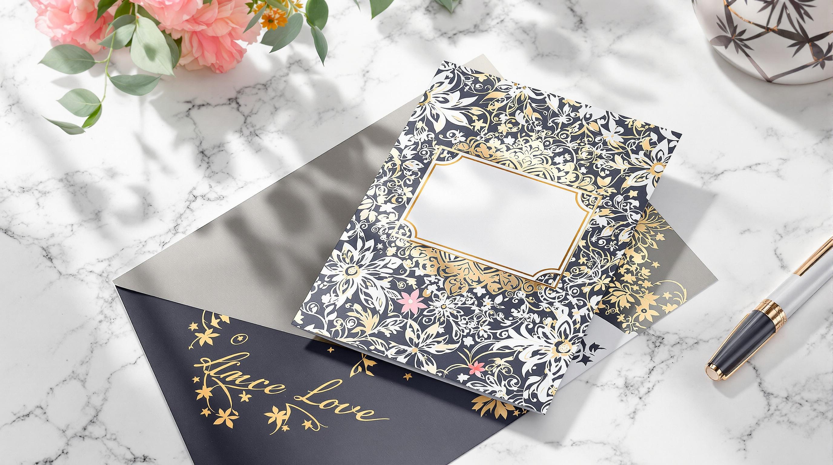 greeting card mock up