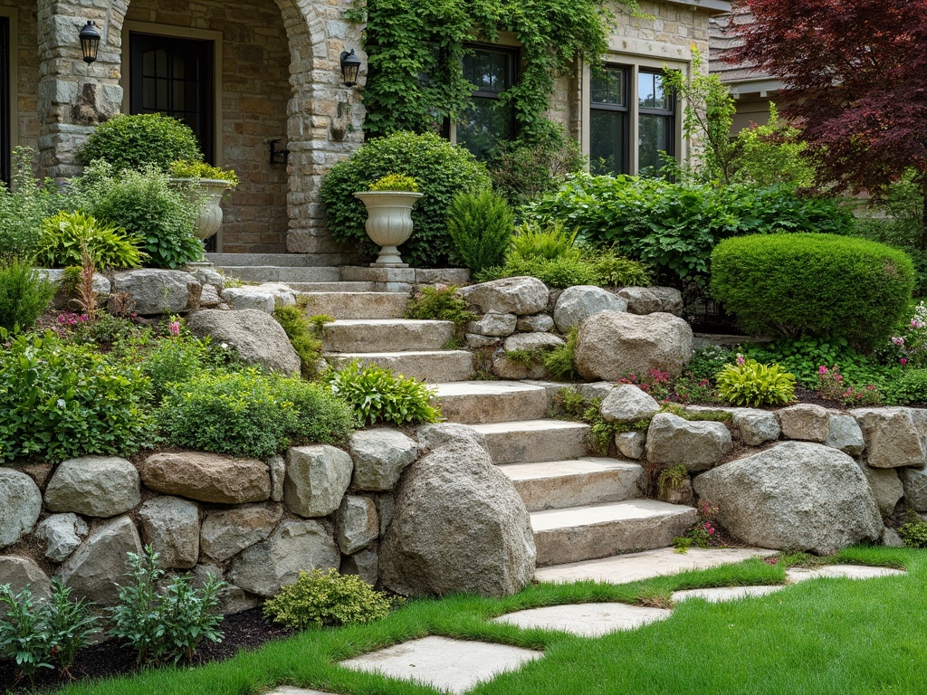 Boulder Retaining Wall